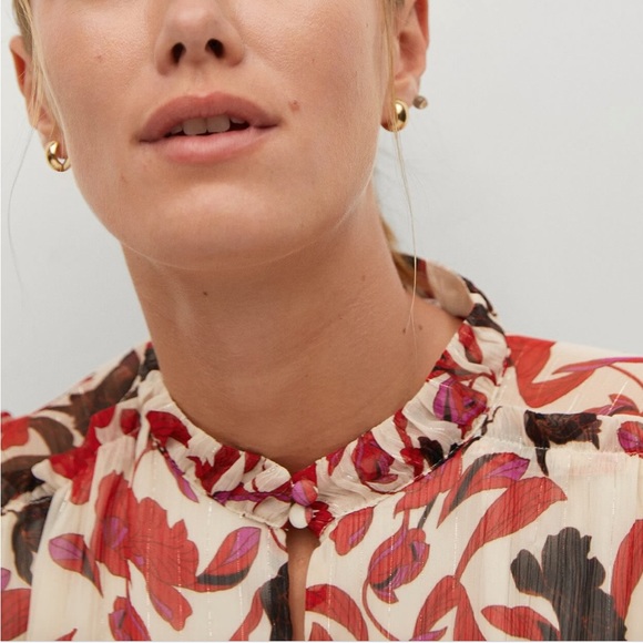 MANGO Floral print blouse - Picture 5 of 6